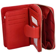 Patrizia Pepe Stylová dámská kožená peněženka Cuki, červená