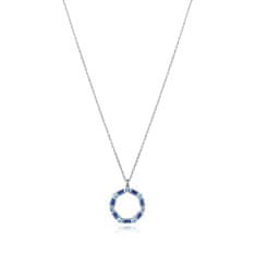 Viceroy Překrásný stříbrný náhrdelník s modrými zirkony Elegant 9121C000-33
