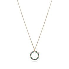 Viceroy Překrásný pozlacený náhrdelník se zirkony Elegant 9120C100-39