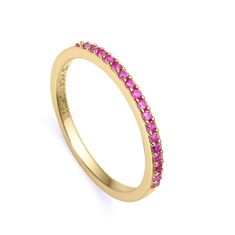 Viceroy Elegantní pozlacený prsten s růžovými zirkony Trend 9118A012 (Obvod 52 mm)