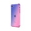 Kryt iPhone SE 2020 silikon Shock duhový modro-růžový 49628
