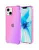 Kryt iPhone 13 mini silikon Shock duhový růžovo-fialový 65623