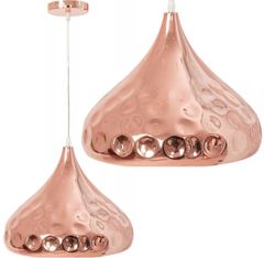 Toolight Zrcadlová stropní lampa růžové zlato APP270-1CP