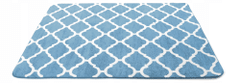 Tutumi Clover Blue plyšový koberec