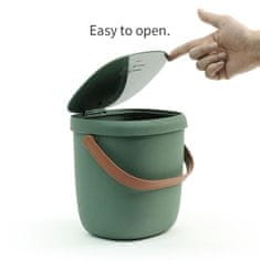 Qualy Design Nádoba na kompostovatelný odpad Foody 1037, 3,5L, zelená