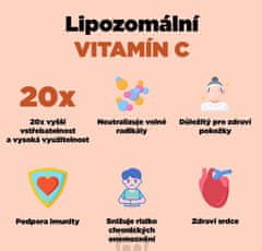 BrainMax Lipozomální Vitamín C 500 mg se šípky 60 kapslí