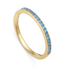 Viceroy Elegantní pozlacený prsten s modrými zirkony Trend 9118A014 (Obvod 54 mm)