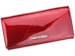 Gregorio Elegantní dámská kožená peněženka Druk, červená