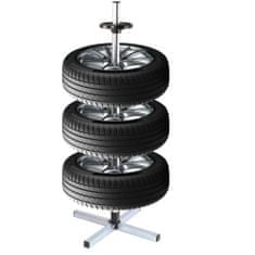 MAR-POL Stojan na pneumatiky a disky kol, pro 4 kola do šíře 235 mm