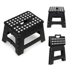 ModernHome Skládací stolička TABOR 22 cm černá