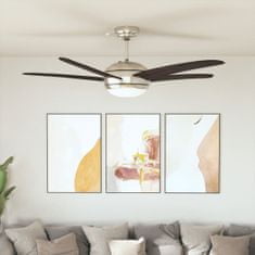 Petromila Ozdobný stropní ventilátor se světlem 128 cm hnědý