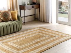 Beliani Jutový koberec 160 x 230 cm béžový ELMALI