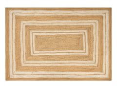 Beliani Jutový koberec 160 x 230 cm béžový ELMALI