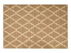 Beliani Jutový koberec 160 x 230 cm béžový MERMER