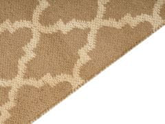 Beliani Jutový koberec 160 x 230 cm béžový MERMER