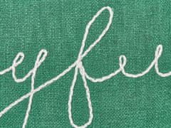 Beliani Bavlněný polštář 45 x 45 cm zelený ELETTARIA
