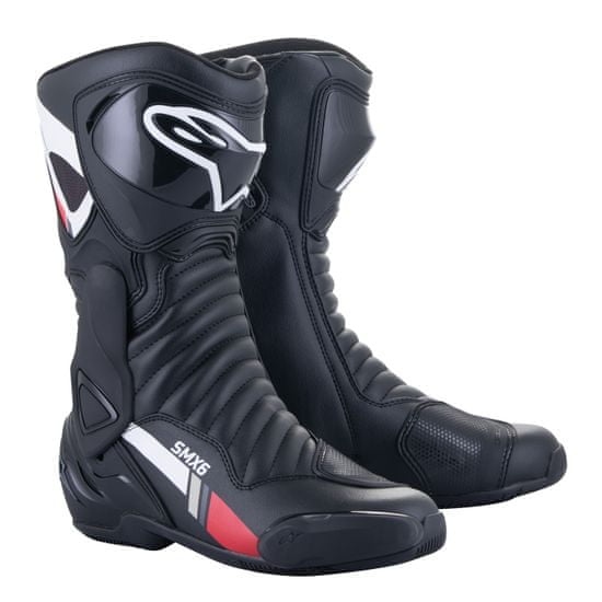 Alpinestars boty S-MX 6, (černá/bílá/šedá/červená) 2024