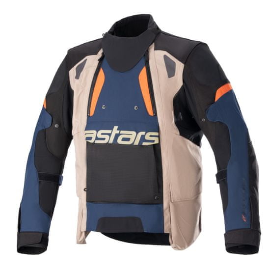 Alpinestars bunda HALO DRYSTAR, (tmavě modrá/khaki/oranžová/černá) 2024