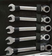 MAR-POL Klíče ráčnové očkoploché s kloubem 22ks 6-32mm M58610