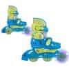 Dětské kolečkové brusle 2v1 TriGo Skate LED se sv. kolečky (Velikost: XS (26-29), Barva: modrá)