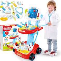 WOOPIE WOOPIE Baby Doctor's Trolley Blue Medical Kit pro děti 17 akc