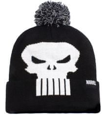 CurePink Zimní čepice Marvel|Punisher: Skull (univerzální)