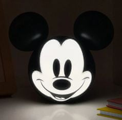 CurePink Dekorativní 3D lampa Disney|Mickey Mouse: Hlava Mickeyho (18 x 15 x 11 cm)