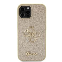 Guess 4G Fixed Glitter kryt pro iPhone 12 / 12 Pro Zlatá