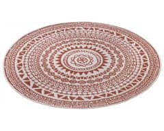 NORTHRUGS Kusový koberec Twin Supreme 105427 Coron Cayenne kruh – na ven i na doma 200x200 (průměr) kruh