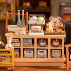 Robotime 3d miniatura domečku pekárna
