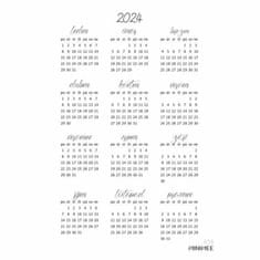 MINIMEE Samolepky a5 - kalendář 2024, , jednoduché