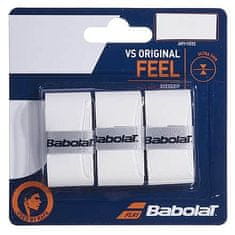 Babolat VS Original overgrip omotávka tl. 0,4 mm bílá Balení: 3 ks