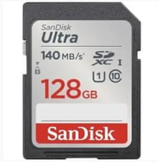 SanDisk Paměťová karta Ultra 128 GB SDXC 140 MB/s, Class 10, UHS-I