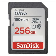 SanDisk Paměťová karta Ultra 256 GB SDXC 150 MB/s, Class 10, UHS-I