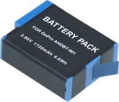 Baterie T6 Power pro GoPro Hero11 Black, Li-Ion, 3,85 V, 1720 mAh (6,6 Wh), černá