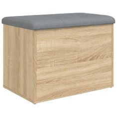 Vidaxl Úložná lavice dub sonoma 62 x 42 x 45 cm kompozitní dřevo