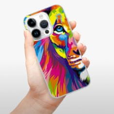 iSaprio Silikonové pouzdro - Rainbow Lion pro Apple iPhone 15 Pro