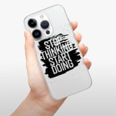 iSaprio Silikonové pouzdro - Start Doing - black pro Apple iPhone 15 Pro