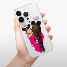 iSaprio Silikonové pouzdro - Mama Mouse Brunette and Girl pro Apple iPhone 15 Pro