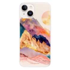iSaprio Silikonové pouzdro - Abstract Mountains pro Apple iPhone 15