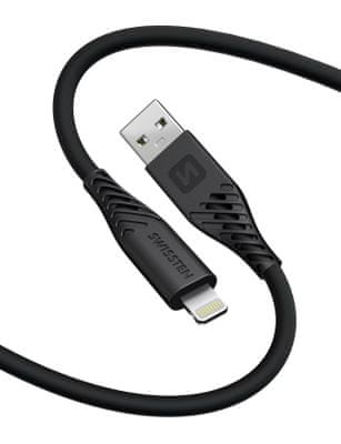 DATOVÝ KABEL SOFT SILICONE USB-C / USB-C 1,5 M 60W 71531010, černý