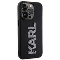Karl Lagerfeld Originální kryt KARL LAGERFELD hardcase 3D Rubber Glitter Logo KLHCP15L3DMBKCK for Apple iPhone 15 Pro , barva černá