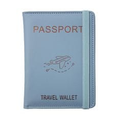 KUFRYPLUS Pouzdro na pas a karty s RFID ochranou WGK05 modrá