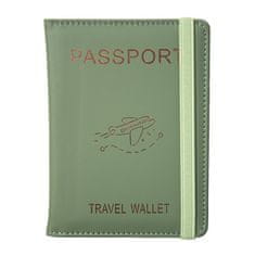 KUFRYPLUS Pouzdro na pas a karty s RFID ochranou WGK04 zelená