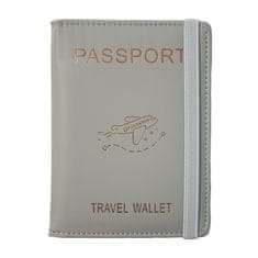 KUFRYPLUS Pouzdro na pas a karty s RFID ochranou WGK03 šedá