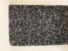 AKCE: 170x230 cm Metrážový koberec Santana 50 černá s podkladem gel, zátěžový (Rozměr metrážního produktu Bez obšití)