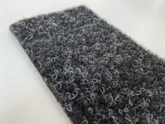AKCE: 130x580 cm Metrážový koberec Santana 50 černá s podkladem gel, zátěžový (Rozměr metrážního produktu Bez obšití)