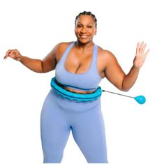 SOLFIT® Obruč na cvičení, Nejlepší cviky na zpevnění břicha | SPINSLIM Modrá