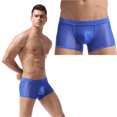 Temptly Sexy pánské síťované boxerky modré velikost L/XL