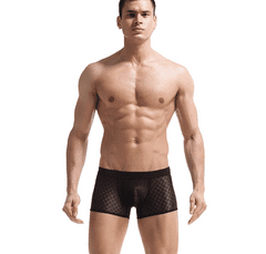 Sexy pánské síťované boxerky černé velikost l/xl